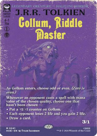 Gollum, Riddle Master (Borderless) (HOB-241) - The Hobbit