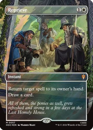 Reprieve (Borderless) (Surge Foil) (HOC-057) - The Hobbit: Eternal-Legal Foil