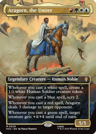 Aragorn, the Uniter (Borderless) (HOC-029) - The Hobbit: Eternal-Legal