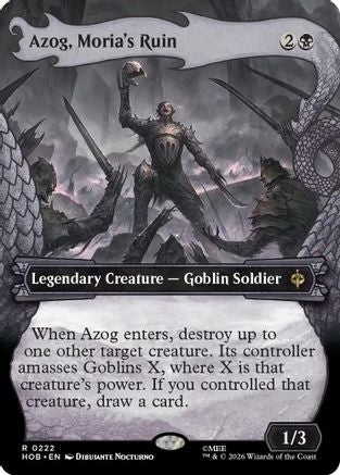 Azog, Moria's Ruin (Showcase) (HOB-222) - The Hobbit Foil