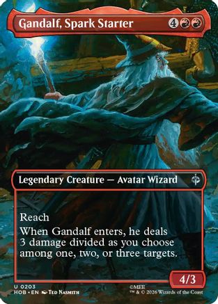 Gandalf, Spark Starter (Borderless) (HOB-203) - The Hobbit