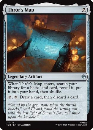 Thror's Map (HOB-179) - The Hobbit Foil