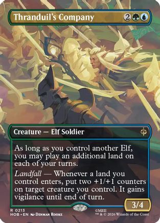 Thranduil's Company (Borderless) (HOB-213) - The Hobbit Foil