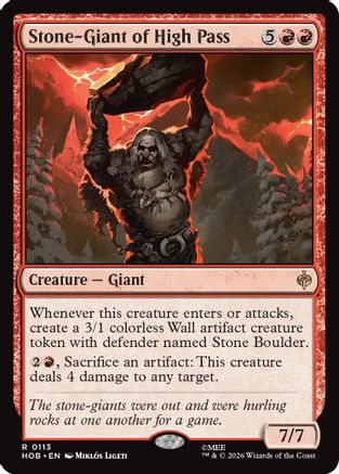 Stone-Giant of High Pass (HOB-113) - The Hobbit Foil