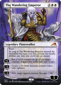 The Wandering Emperor (Borderless) (NEO-303) - Kamigawa: Neon Dynasty Foil
