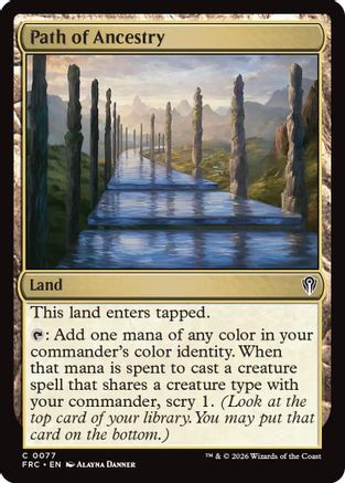Path of Ancestry (FRC-077) - Commander: Reality Fracture