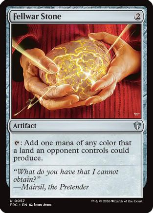 Fellwar Stone (FRC-057) - Commander: Reality Fracture