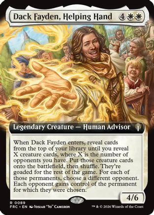 Dack Fayden, Helping Hand (Extended Art) (FRC-089) - Commander: Reality Fracture