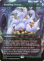 Doubling Season (Anime Borderless) (Confetti Foil) (WOT-101) - Wilds of Eldraine: Enchanting Tales Foil