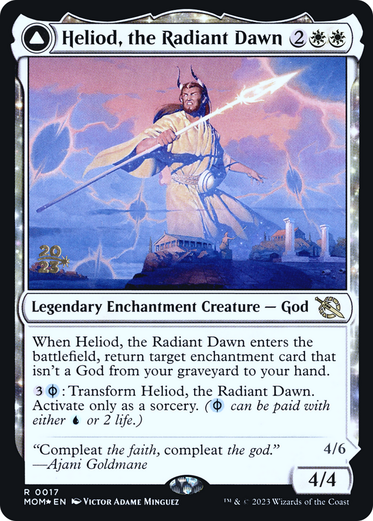 Heliod, the Radiant Dawn (PRE-17S) - March of the Machine Promos: (enchantment) Foil