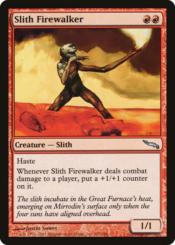 Slith Firewalker (MRD-107) - Mirrodin Foil