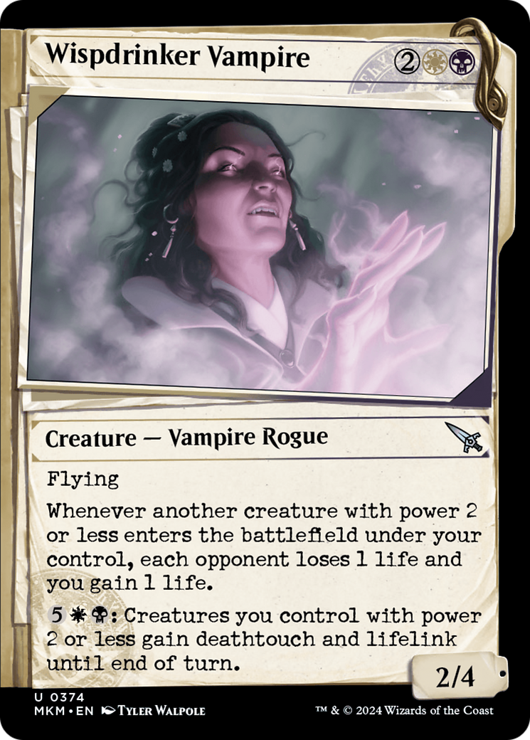Wispdrinker Vampire (Showcase) (MKM-374) - Murders at Karlov Manor: (Showcase) Foil