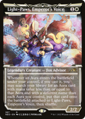 Light-Paws, Emperor's Voice (Showcase) (NEO-367) - Kamigawa: Neon Dynasty: (Showcase) Foil