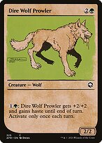 Dire Wolf Prowler (Showcase) (AFR-325) - Adventures in the Forgotten Realms: (Showcase)