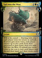 Sail into the West (Showcase Scrolls) (LTC-475) - Tales of Middle-earth Commander: (Showcase) Foil