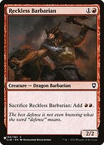 Reckless Barbarian (LIST-CLB-193) - The List