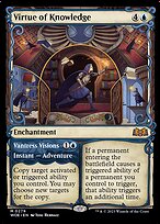 Virtue of Knowledge (Showcase) (WOE-279) - Wilds of Eldraine: (Showcase) Foil