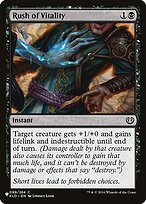 Rush of Vitality (LIST-KLD-99) - The List
