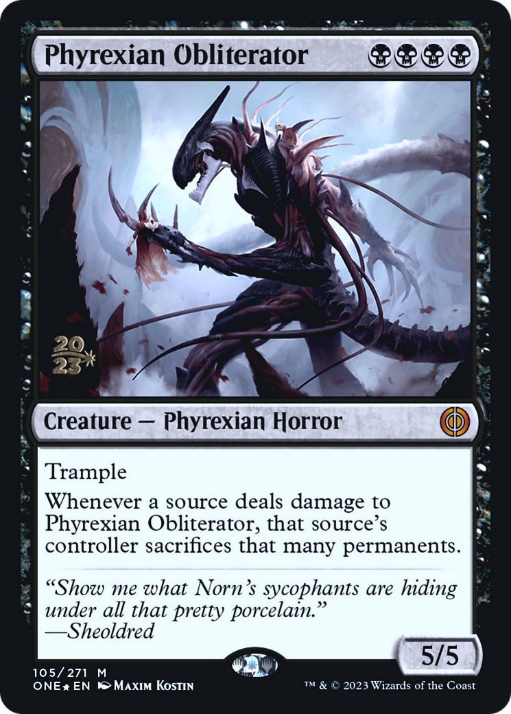 Phyrexian Obliterator (PRE-105S) - Phyrexia: All Will Be One Promos Foil