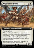 Angelic Sell-Sword (Extended Art) (OTC-046) - Outlaws of Thunder Junction Commander: (Extended Art)