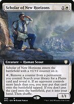 Scholar of New Horizons (Extended Art) (BRC-053) - The Brothers' War Commander: (Extended Art)