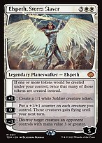 Elspeth, Storm Slayer (PPTDM-011) - Promo Pack: Tarkir: Dragonstorm Foil