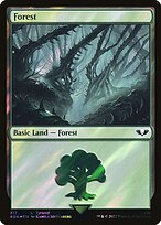 Forest (317) (Surge Foil) (40K-317) - Warhammer 40,000 Commander Foil