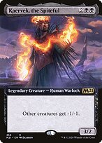 Kaervek, the Spiteful (Extended Art) (M21-358) - Core Set 2021: (Extended Art) Foil
