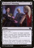 Professor's Warning (STX-084) - Strixhaven: School of Mages Foil