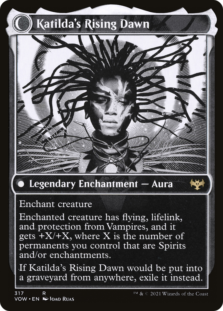 Katilda, Dawnhart Martyr (Showcase) (VOW-317) - Innistrad: Crimson Vow: (Showcase, Double Faced Transform) Foil