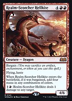 Realm-Scorcher Hellkite (PRE-145) - Wilds of Eldraine Promos Foil