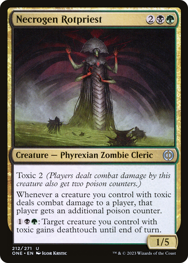 Necrogen Rotpriest (ONE-212) - Phyrexia: All Will Be One Foil