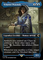 Senator Peacock (Borderless) (CLU-002) - Ravnica: Clue Edition