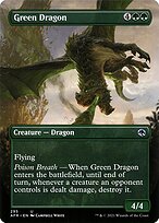 Green Dragon (Borderless) (AFR-295) - Adventures in the Forgotten Realms (Borderless)