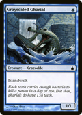 Grayscaled Gharial (RAV-052) - Ravnica: City of Guilds