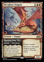 Decadent Dragon (Showcase) (WOE-287) - Wilds of Eldraine: (Showcase)