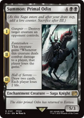Summon: Primal Odin (FIN-121) - FINAL FANTASY: (enchantment)