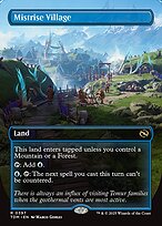 Mistrise Village (Borderless) (TDM-397) - Tarkir: Dragonstorm