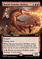 Realm-Scorcher Hellkite (Extended Art) (WOE-350) - Wilds of Eldraine: (Extended Art)