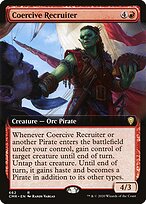 Coercive Recruiter (Extended Art) (CMR-662) - Commander Legends: (Extended Art)