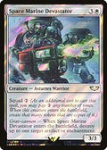 Space Marine Devastator (Surge Foil) (40K-014) - Warhammer 40,000 Commander Foil