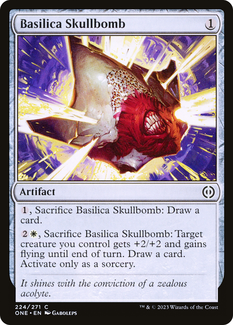 Basilica Skullbomb (ONE-224) - Phyrexia: All Will Be One Foil