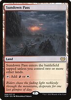 Sundown Pass (VOW-266) - Innistrad: Crimson Vow Foil