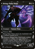 Biting-Palm Ninja (Showcase) (NEO-338) - Kamigawa: Neon Dynasty: (Showcase)