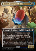 Kwain, Itinerant Meddler (Borderless) (BLC-090) - Bloomburrow Commander