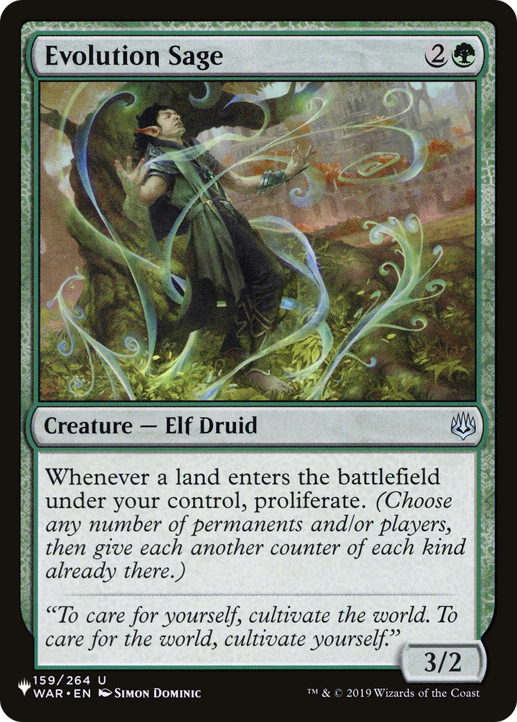 Evolution Sage (LIST-WAR-159) - The List