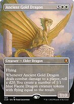Ancient Gold Dragon (Borderless) (CLB-365) - Commander Legends: Battle for Baldur's Gate Foil