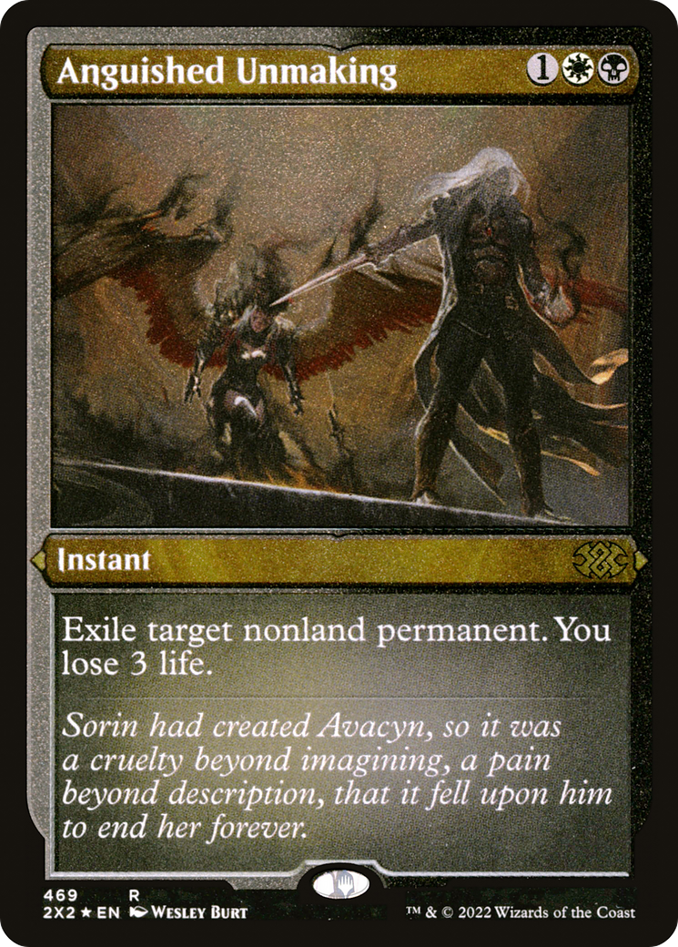 Anguished Unmaking (Foil Etched) (2X2-469) - Double Masters 2022 Foil