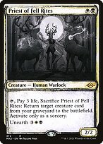 Priest of Fell Rites (Showcase) (MH2-372) - Modern Horizons 2: (Showcase)