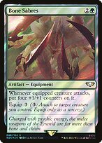 Bone Sabres (Surge Foil) (40K-088) - Warhammer 40,000 Commander Foil